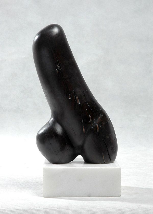 Female Form II - an original wood sculpture, sensual and erotic like much of Chinese sculptor Zhang Yaxi's contemporary artwork