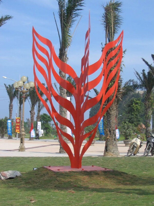 Public artwork created by Chinese sculptor Zhang Yaxi during the International Sculpture Symposium 2007 of Haiphong in Vietnam