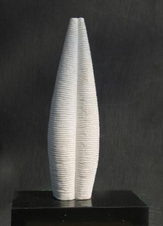 small orihabstract sculpture white marble