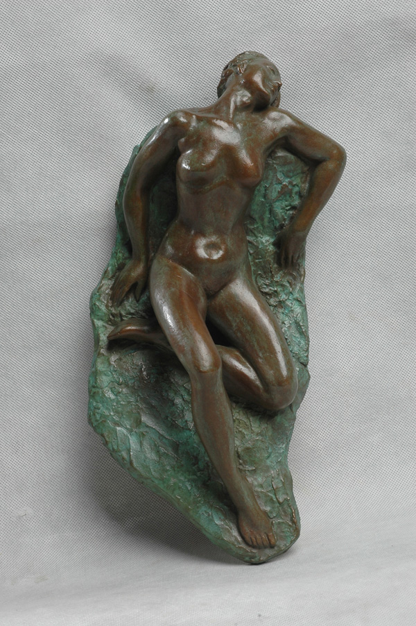 NUDE III - a wall mounted sculpture relief  by Zhang Yaxi