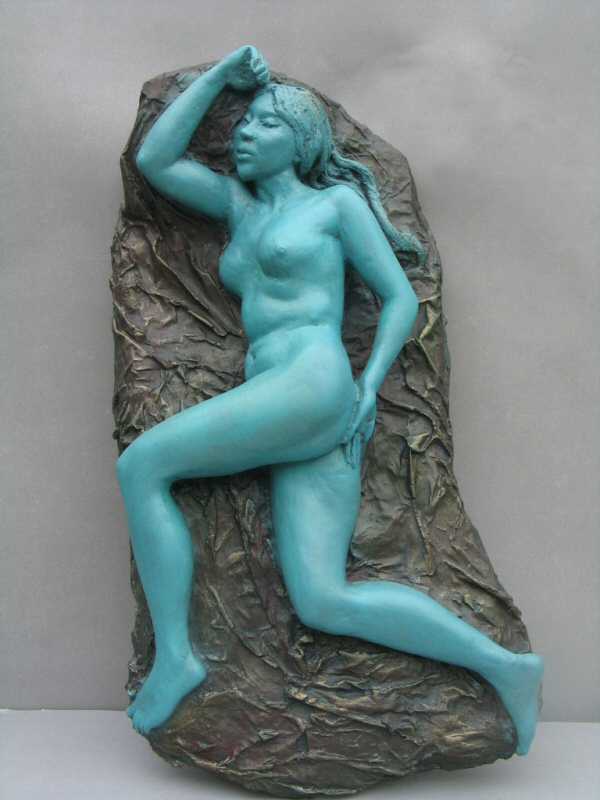 NUDE II - a wall mounted sculpture relief  by Zhang Yaxi