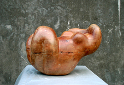 Click here for larger view and purchase details for "Body Form III" a wood sculpture by contemporary Chinese sculptor Zhang Yaxi