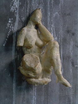 Click here for a larger view and details of Wall Nude Sculpture Trial I by contemporary Chinese sculptor Zhang Yaxi