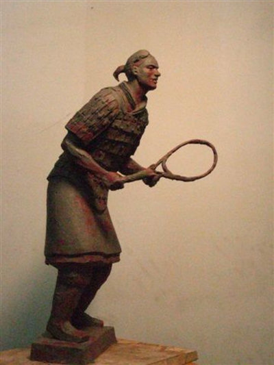 One of 3 maquettes made by the team of sculptors - this one by Zhang Yaxi